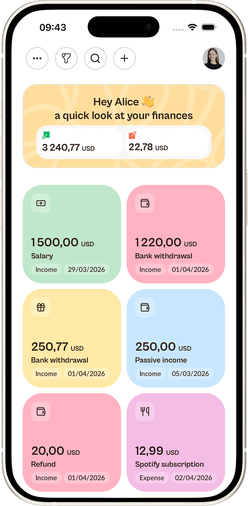 Fluuz app preview on mobile device